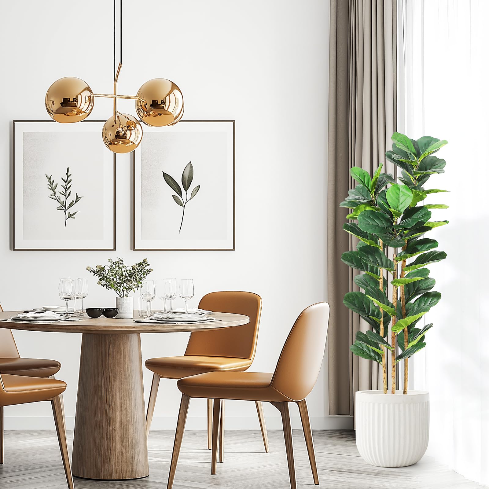 Ficus Lyrata Artificiale con V - Rubber Plant Ficus recensione e prezzo