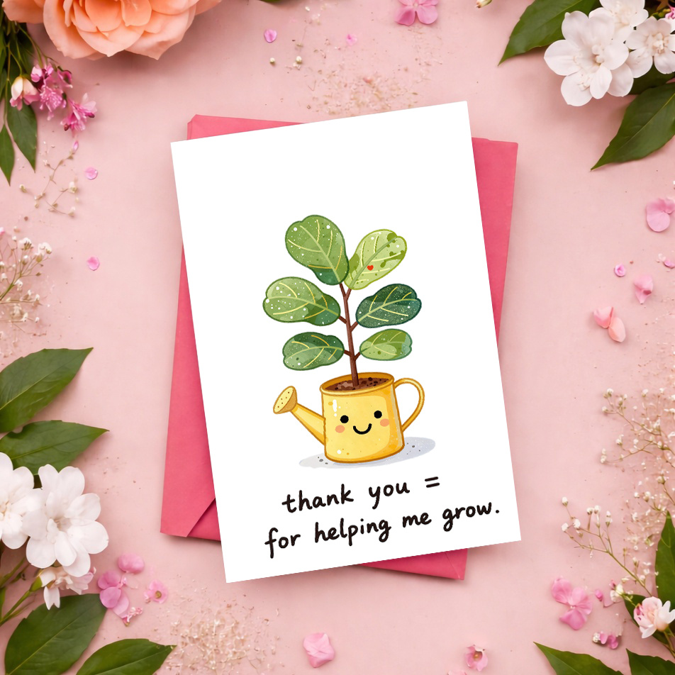 1 biglietto di ringraziamento  - Plant Parental recensione e prezzo